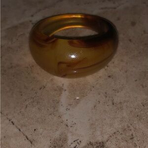 Brown Resin Ring bigger than size 6